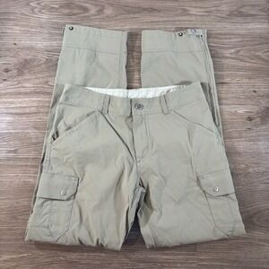 Kuhl Pants Mens 32 Green Renegade Cargo Convertible Stealth Hiking Outdoor 32x32